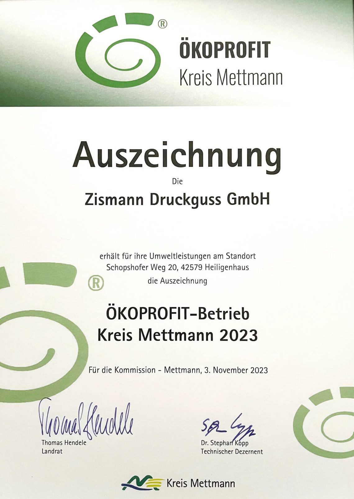 oekoprofit urkunde 2023